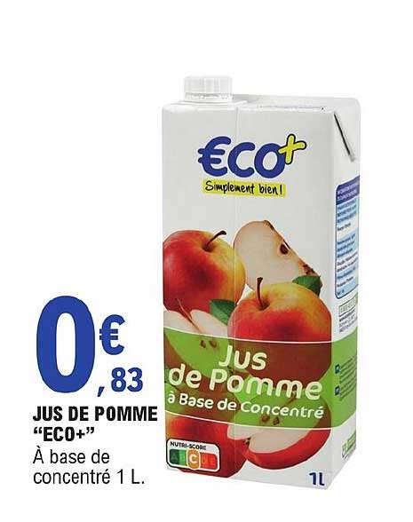 Promo Jus De Pommes Eco Chez E Leclerc Icatalogue Fr