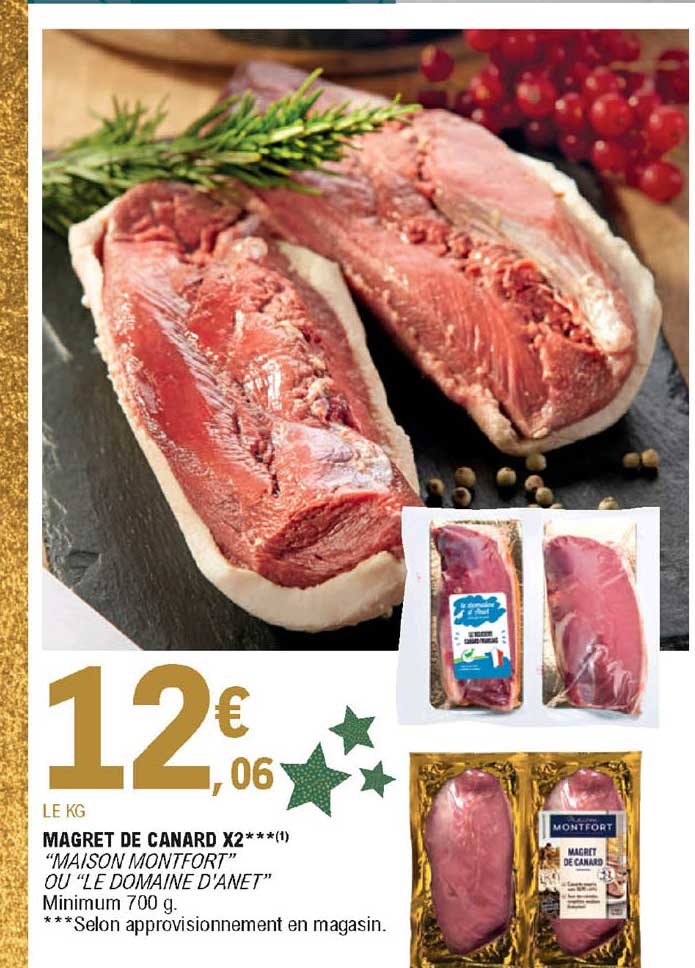 Promo Magret De Canard X Maison Montfort Ou Le Domaine D Anet