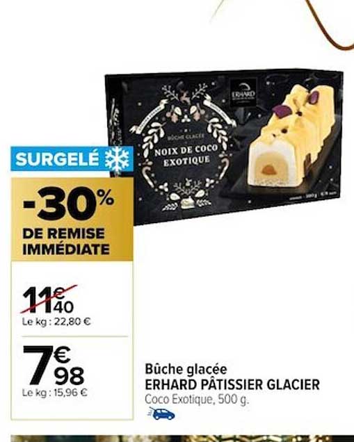 Promo B Che Glac E Erhard P Tissier Glacier Chez Carrefour Icatalogue Fr