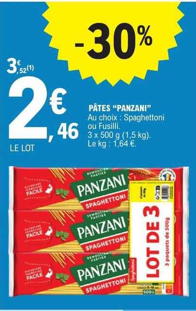 Promo Pâtes panzani chez E Leclerc iCatalogue fr