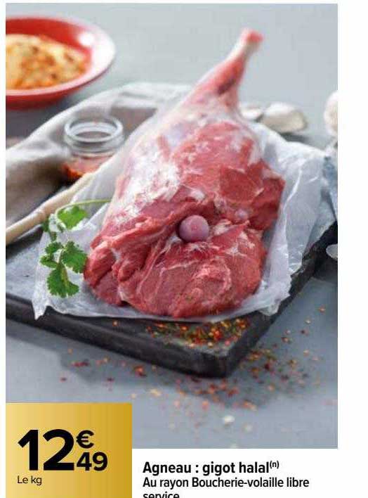 Promo Agneau Gigot Halal Chez Carrefour Icatalogue Fr