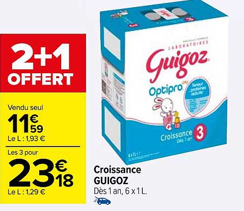 Promo Croissance Guigoz Chez Carrefour ICatalogue Fr