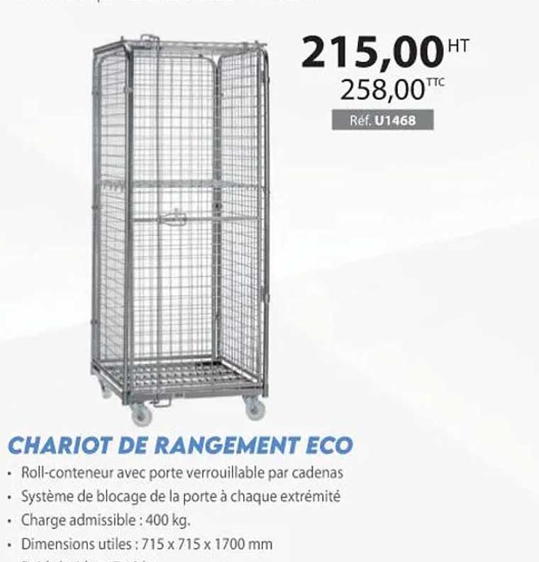 Promo Chariot De Rangement Eco Chez Casal Sport ICatalogue Fr