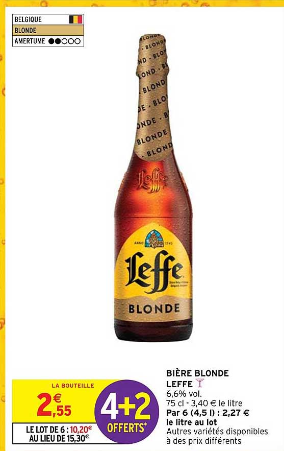 Promo Bi Re Blonde Leffe Chez Intermarch Express Icatalogue Fr