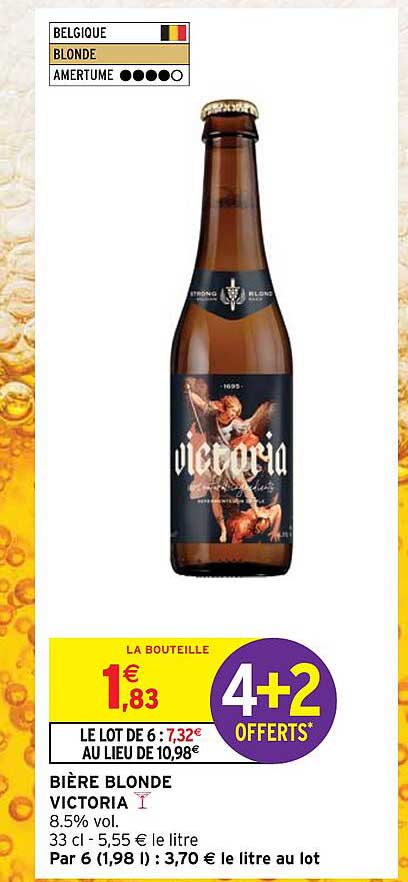 Promo Bière Blonde Victoria chez Intermarché Hyper iCatalogue fr