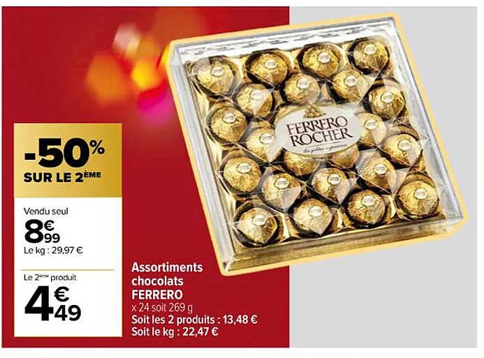 Promo Assortiments Chocolats Ferrero Chez Carrefour Contact Icatalogue Fr