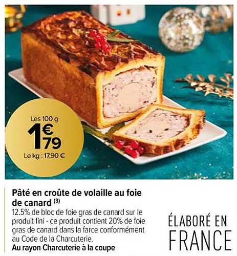 Promo P T En Cro Te De Volaille Au Foie De Canard Chez Carrefour