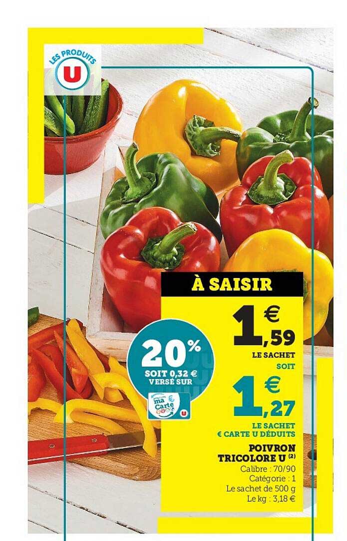 Promo Poivron Tricolore U Chez Hyper U Icatalogue Fr