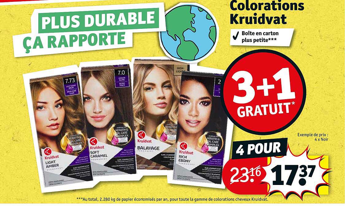 Promo Colorations Kruidvat 3 1 Gratuit Chez Kruidvat ICatalogue Fr