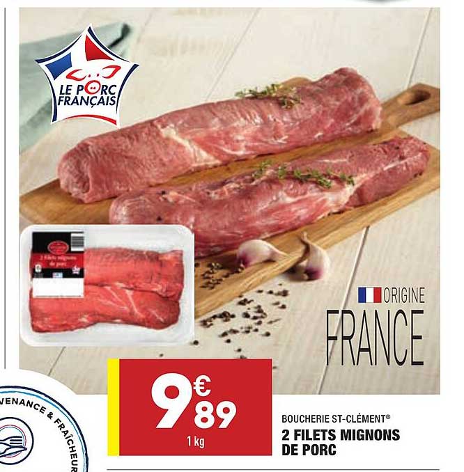 Promo Filets Mignons De Porc Boucherie St Cl Ment Chez Aldi