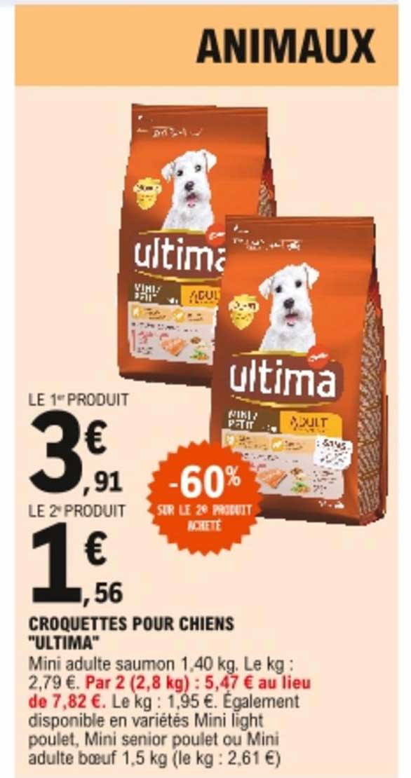 Promo Croquettes Pour Chiens Ultima Chez E Leclerc ICatalogue Fr