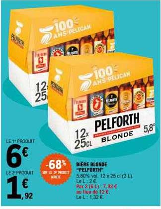 Promo Bi Re Blonde Pelforth Chez E Leclerc Icatalogue Fr