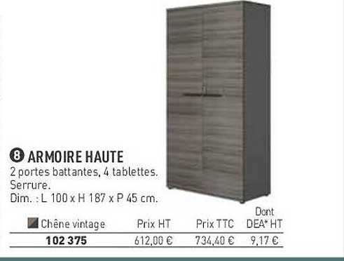 Promo Armoire Haute Chez Hyperburo ICatalogue Fr