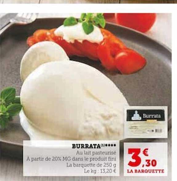 Promo Burrata Chez Super U ICatalogue Fr