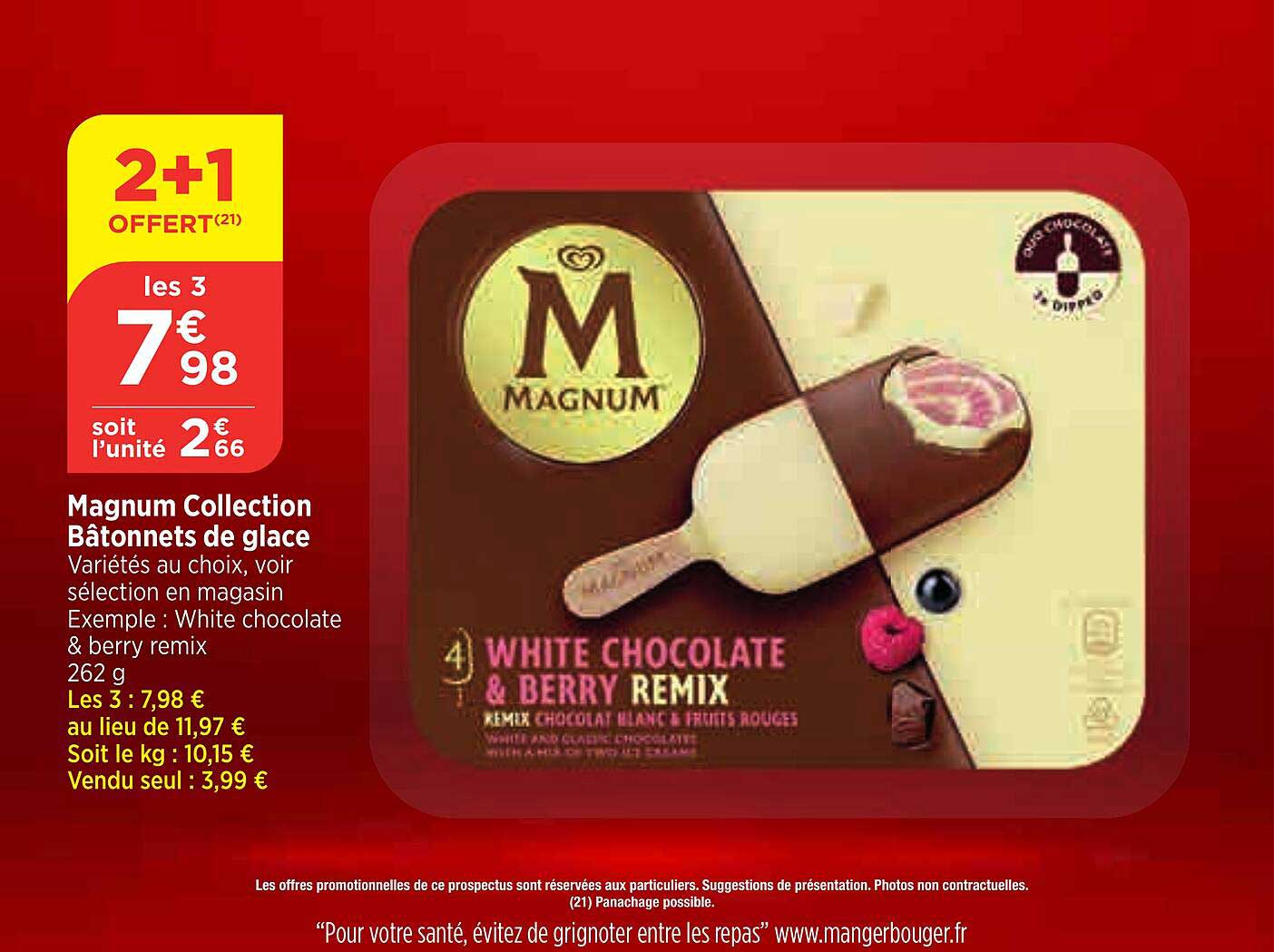 Promo Magnum Collection Bâtonnets De Glace chez Maximarché iCatalogue fr