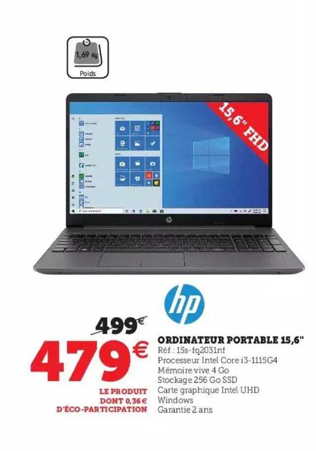 Promo Ordinateur Portable 15 6 Hp Chez Hyper U ICatalogue Fr