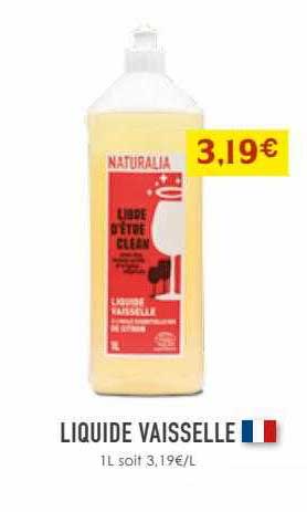 Promo Liquide Vaisselle Chez Naturalia ICatalogue Fr