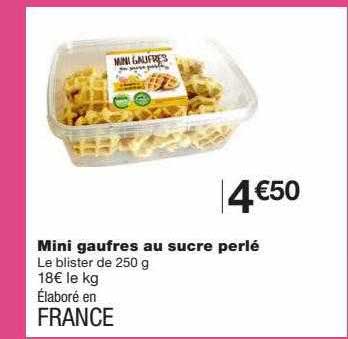 Promo Mini Gaufres Au Sucre Perl Chez Monoprix Icatalogue Fr