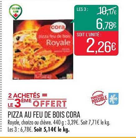 Offre Pizza Au Feu De Bois Cora Chez Match