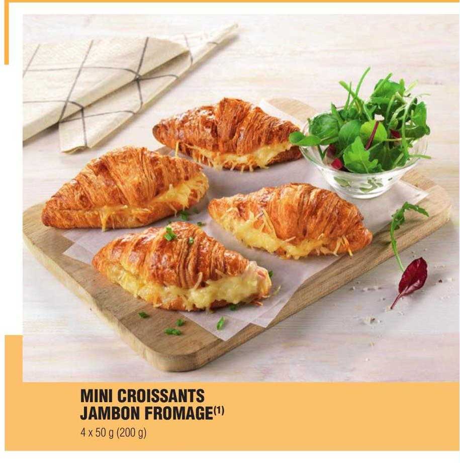 Promo Mini Croissants Jambon Fromage Chez E Leclerc Icatalogue Fr