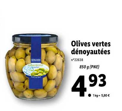 Promo Olives Vertes D Noyaut Es Chez Lidl Icatalogue Fr