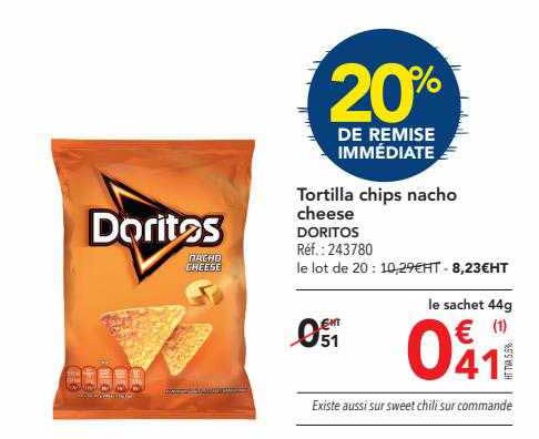 Promo Tortilla Chips Nacho Cheese Doritos Chez Metro Icatalogue Fr