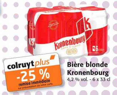 Promo Bi Re Blonde Kronenbourg Chez Colruyt Icatalogue Fr