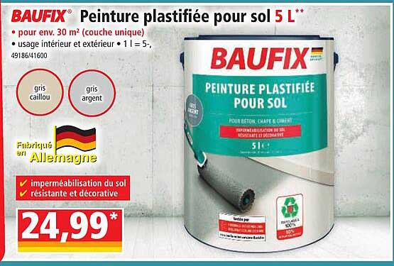 Promo Baufix Peinture Plastifiée Pour Sol 5 L chez Norma iCatalogue fr