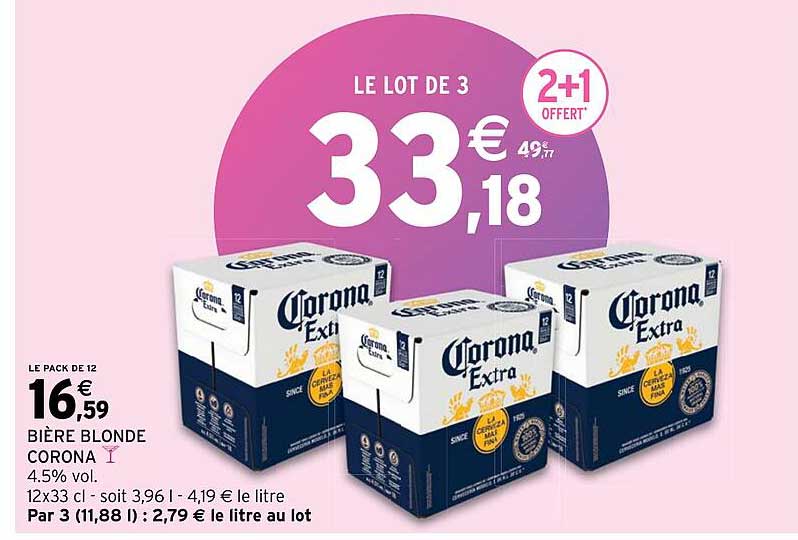 Promo Bi Re Blonde Corona Chez Intermarch Icatalogue Fr