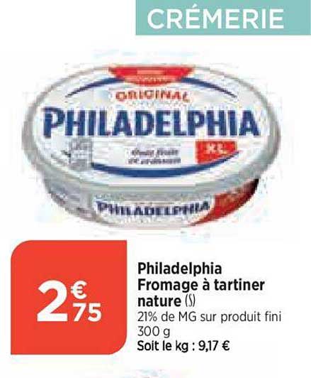 Promo Philadelphia Fromage à Tartiner Nature chez Atac iCatalogue fr