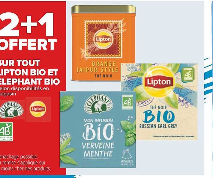 Promo Lipton Bio Et L Phant Bio Chez Carrefour Icatalogue Fr