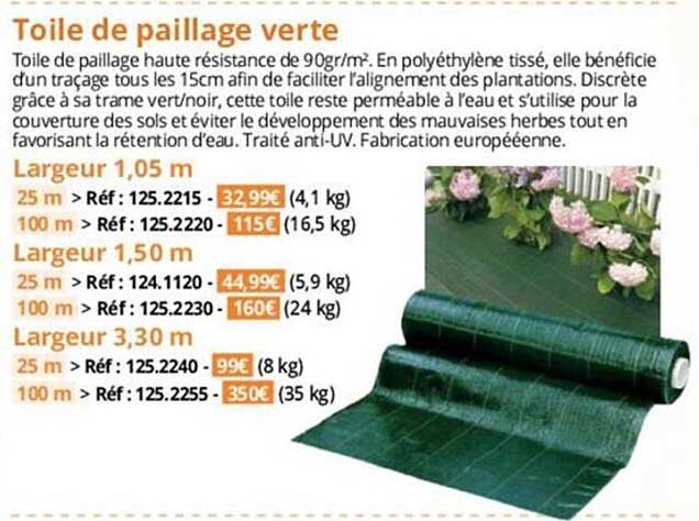 Offre Toile De Paillage Jardiland Chez Jardiland