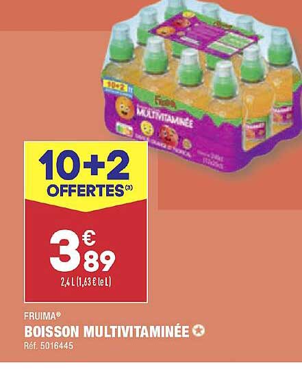 Promo Fruima Boisson Multivitaminée chez Aldi iCatalogue fr