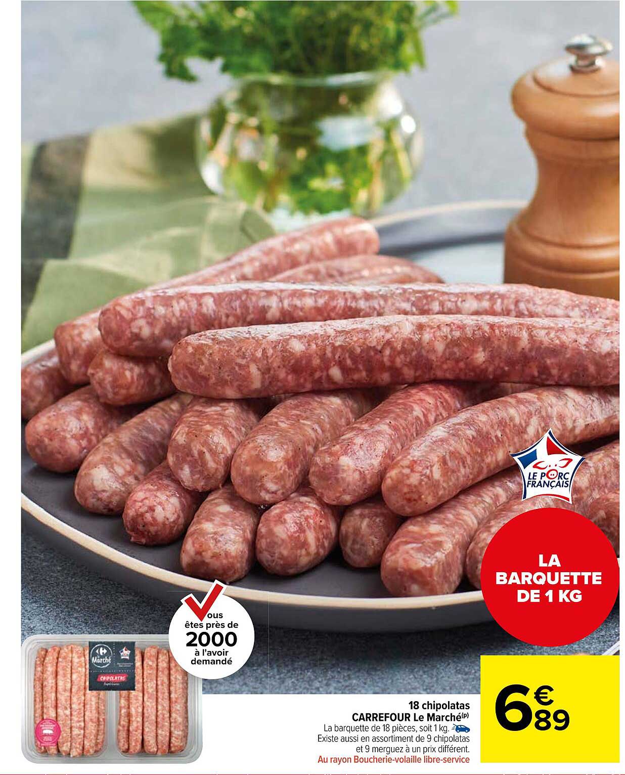 Promo Chipolatas Carrefour Le March Chez Carrefour Market