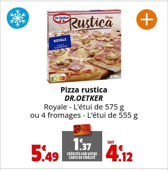 Promo Pizza Rustica Dr Oetker chez Coccinelle Supermarché iCatalogue fr