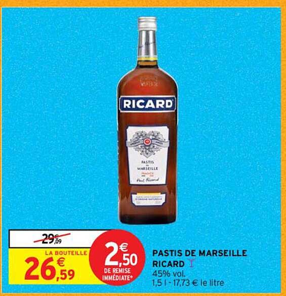 Promo Pastis De Marseille Ricard Chez Intermarch Contact Icatalogue Fr