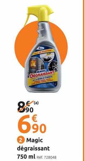 Promo Magic Dégraissant 750 Ml chez Mr Bricolage iCatalogue fr