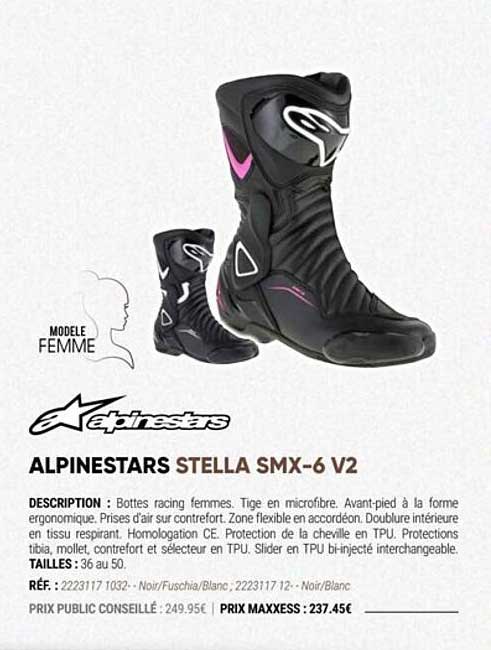 Offre Alpinestars Stella Smx 6 V2 Chez Maxxess