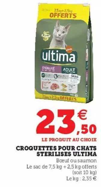 Promo Croquettes Pour Chats St Rilis S Ultima Chez Hyper U Icatalogue Fr