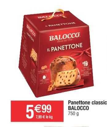 Promo Panettone Classic Balocco Chez Cora ICatalogue Fr