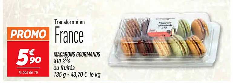 Promo Macarons Gourmands Chez Netto ICatalogue Fr