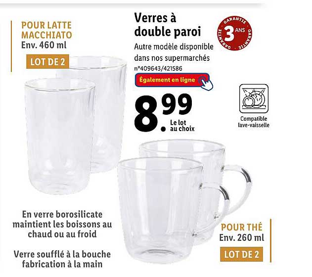 Promo Verres à Double Paroi chez Lidl iCatalogue fr