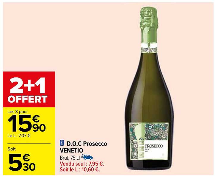 Promo D O C Prosecco Venetio Chez Carrefour Icatalogue Fr