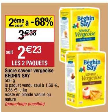 Promo Sucre Saveur Vergeoise B Ghin Say Chez Migros France Icatalogue Fr