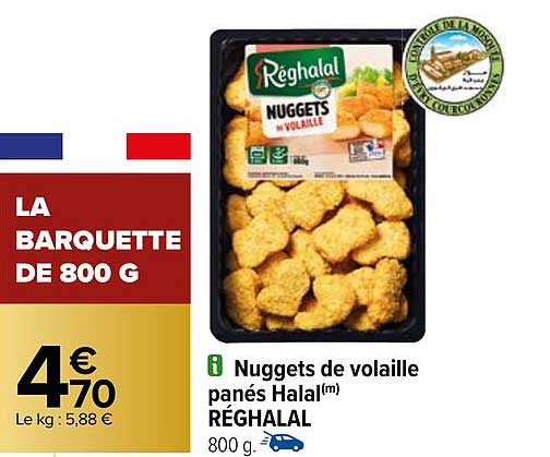 Promo Nuggets De Volaille Pan S Halal R Ghalal Chez Carrefour