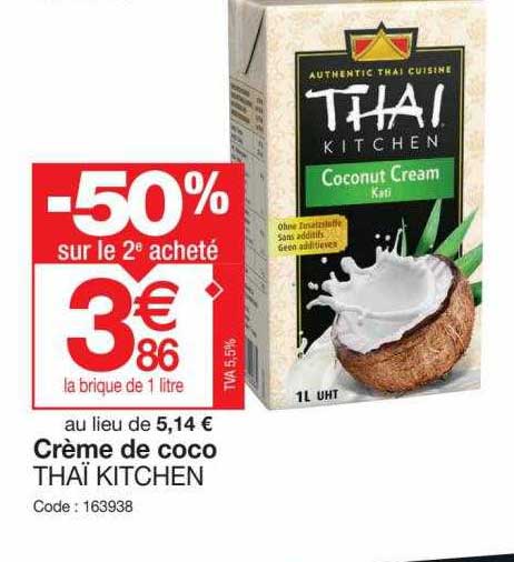 Promo Cr Me De Coco Tha Kitchen Chez Promocash Icatalogue Fr