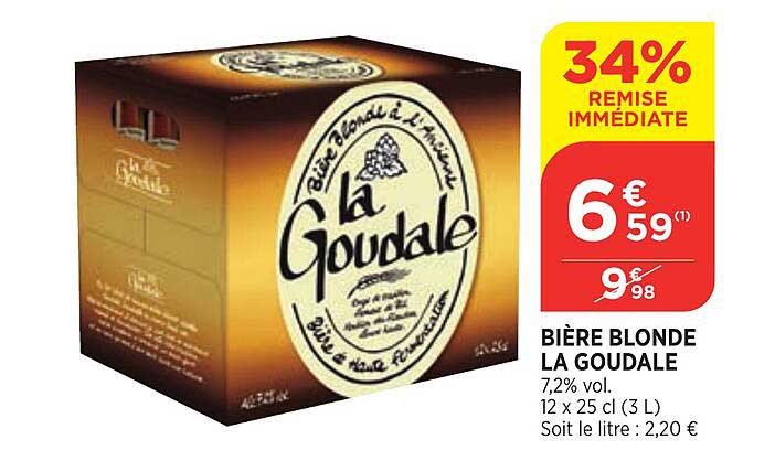 Offre Bi Re Blonde La Goudale Remise Imm Diate Chez Bi