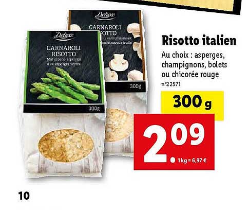 Promo Risotto Italien Deluxe Chez Lidl Icatalogue Fr