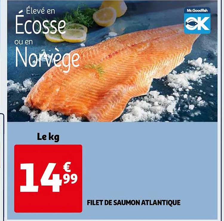 Promo Filet De Saumon Atlantique Chez Auchan ICatalogue Fr