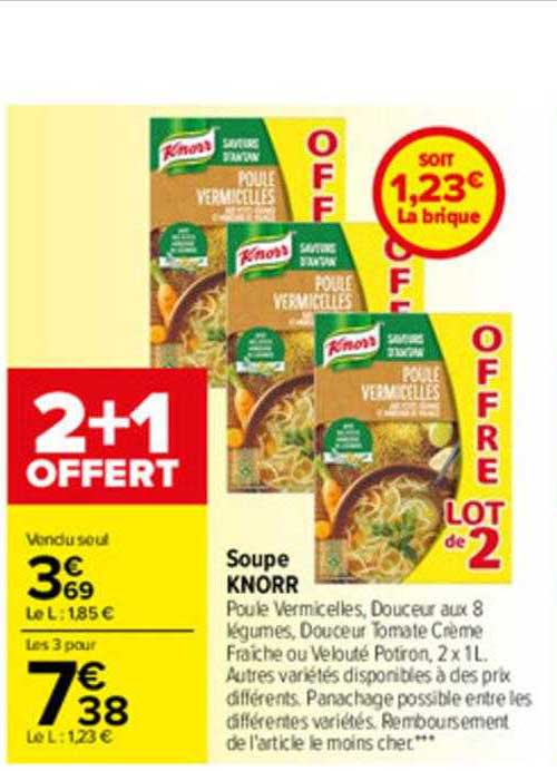 Promo Soupe Knorr Chez Carrefour ICatalogue Fr